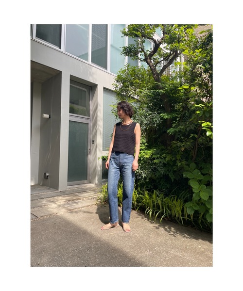 BLACK BY MOUSSY（ブラックバイマウジー）の「DRIP used denim(ドリップユーズドデニム）（デニムパンツ・レディース・ブルー・24inch/23inch/26inch/25inch）」の10枚目の写真