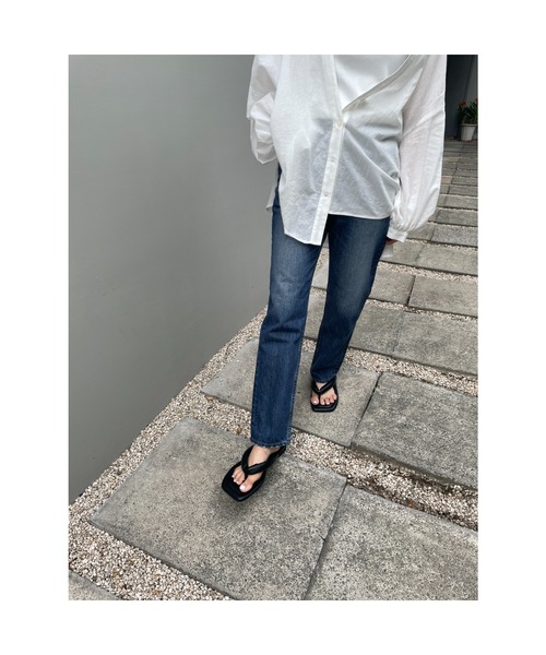 BLACK BY MOUSSY（ブラックバイマウジー）の「DRIP used denim(ドリップユーズドデニム）（デニムパンツ・レディース・ブルー・24inch/23inch/26inch/25inch）」の12枚目の写真