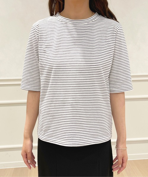 apres jour(アプレジュール)の「ネームタグ付きボーダーT【ZOZOTOWN限定アイテム】(Tシャツ/カットソー・レディース・ライトブルー/ブラック/イエロー/ピンク・フリー/X-LARGE)」の19枚目の写真