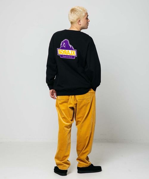 XLARGE(エクストララージ)の「TWO TONE BACKSIDE OG CREWNECK SWEAT(スウェット・メンズ・ホワイト/パープル/アッシュ/ブラック/グリーン・L/S/M/XL)」の16枚目の写真