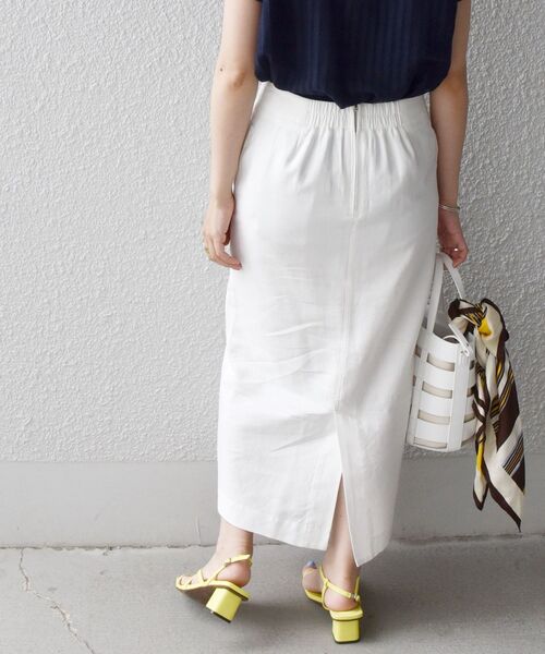 SHIPS any（シップス エニィ）の「SHIPS any:〈ウォッシャブル〉フロント ポケット スカート◇（スカート・レディース・ホワイト/チャコールグレー/レンガ・38/36）」の16枚目の写真