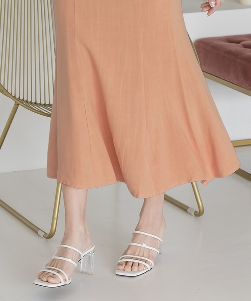 Julia Boutique（ジュリアブティック）の「リネンマーメイドスカート/22113（スカート・レディース・ブラック/ピンク/オレンジ系/ベージュ/イエロー・ONE）」の15枚目の写真