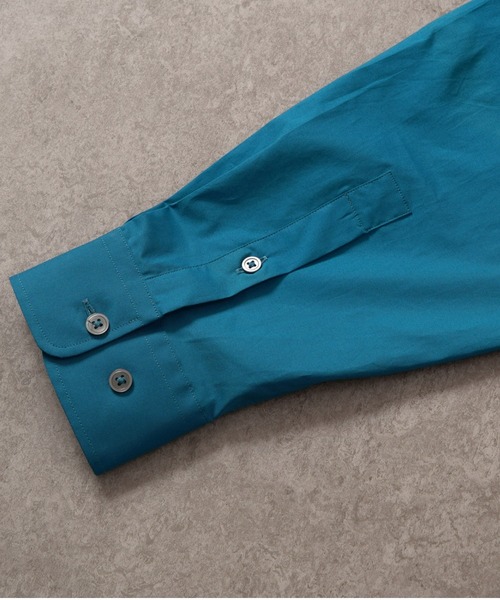 BRICK & SONS(ブリックアンドサンズ)の「リラックスバックプリーツシャツ<スチールブルー>(シャツ/ブラウス・メンズ・ブルーグリーン・LL/S/M/L)」の8枚目の写真