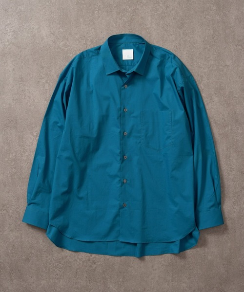 BRICK & SONS(ブリックアンドサンズ)の「リラックスバックプリーツシャツ<スチールブルー>(シャツ/ブラウス・メンズ・ブルーグリーン・LL/S/M/L)」の10枚目の写真