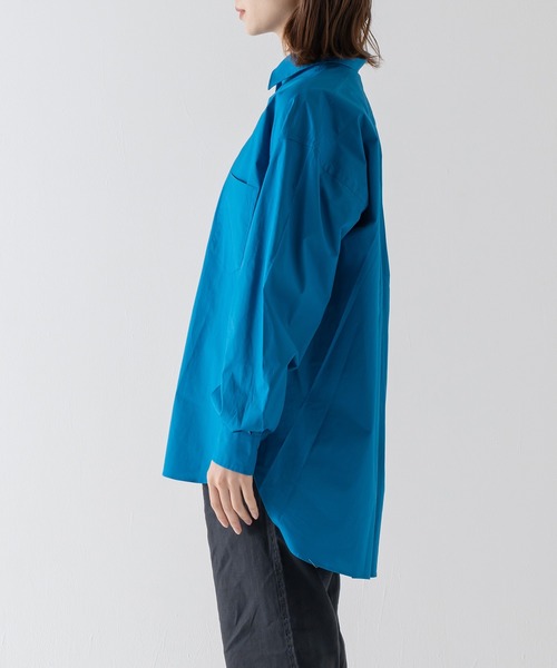 BRICK & SONS(ブリックアンドサンズ)の「リラックスバックプリーツシャツ<スチールブルー>(シャツ/ブラウス・メンズ・ブルーグリーン・LL/S/M/L)」の12枚目の写真