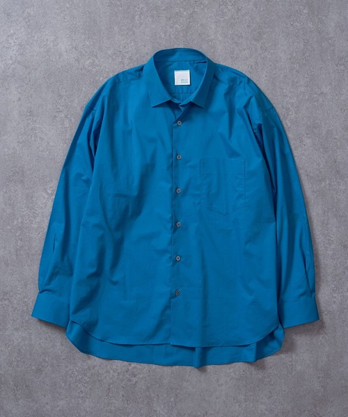 BRICK & SONS(ブリックアンドサンズ)の「リラックスバックプリーツシャツ<スチールブルー>(シャツ/ブラウス・メンズ・ブルーグリーン・LL/S/M/L)」の19枚目の写真