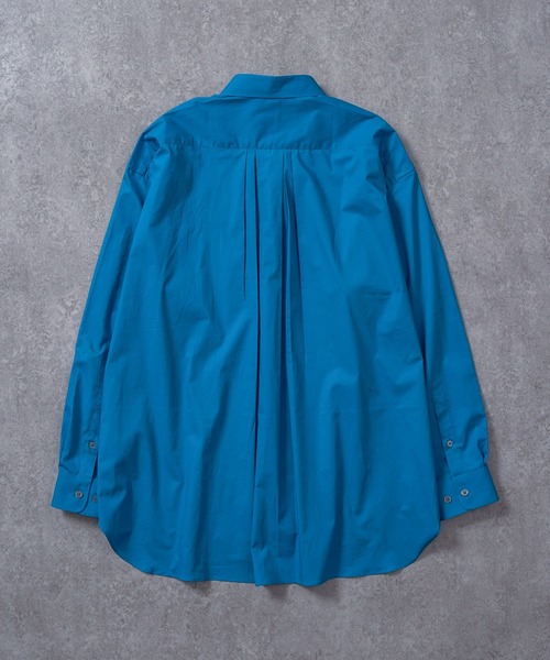 BRICK & SONS(ブリックアンドサンズ)の「リラックスバックプリーツシャツ<スチールブルー>(シャツ/ブラウス・メンズ・ブルーグリーン・LL/S/M/L)」の20枚目の写真