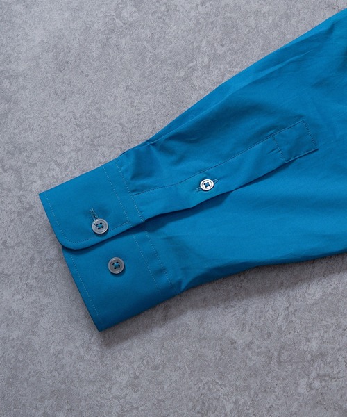 BRICK & SONS(ブリックアンドサンズ)の「リラックスバックプリーツシャツ<スチールブルー>(シャツ/ブラウス・メンズ・ブルーグリーン・LL/S/M/L)」の21枚目の写真