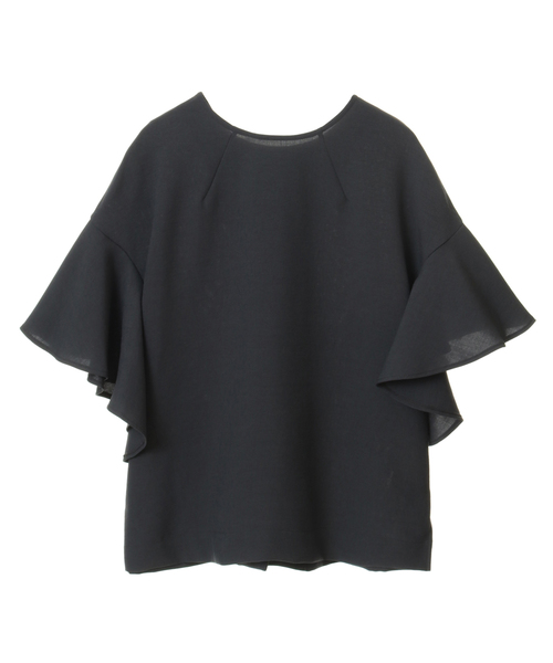 Tiara(ティアラ)の「麻調2WAYフレアブラウス(シャツ/ブラウス・レディース・ピンク/チャコールグレー/ブラック・FREE)」の12枚目の写真