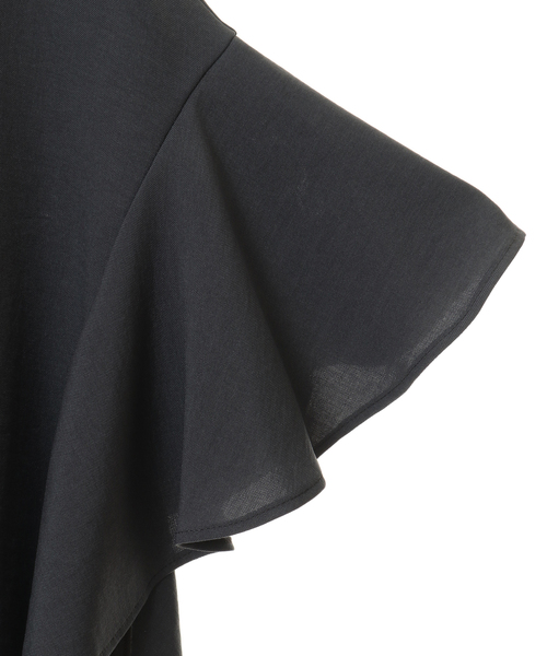 Tiara(ティアラ)の「麻調2WAYフレアブラウス(シャツ/ブラウス・レディース・ピンク/チャコールグレー/ブラック・FREE)」の14枚目の写真