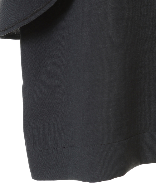 Tiara(ティアラ)の「麻調2WAYフレアブラウス(シャツ/ブラウス・レディース・ピンク/チャコールグレー/ブラック・FREE)」の15枚目の写真