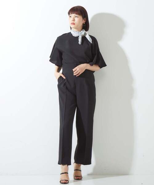 Tiara(ティアラ)の「麻調2WAYフレアブラウス(シャツ/ブラウス・レディース・ピンク/チャコールグレー/ブラック・FREE)」の18枚目の写真