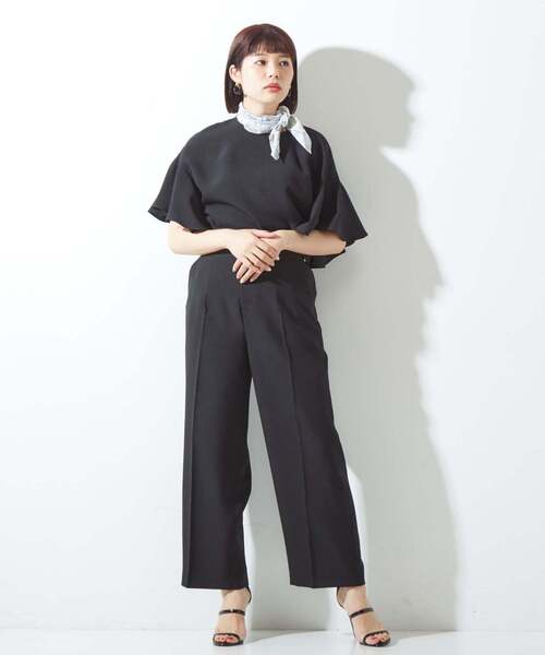 Tiara(ティアラ)の「麻調2WAYフレアブラウス(シャツ/ブラウス・レディース・ピンク/チャコールグレー/ブラック・FREE)」の19枚目の写真