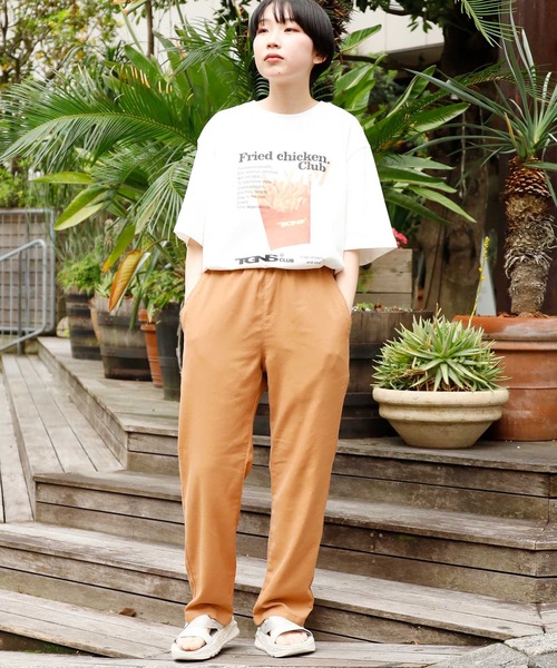 FIVE BROTHER(ファイブブラザー)の「FIVE BROTHER/ファイブブラザー LINEN EASY PANTS リネンイージーパンツ(その他パンツ・メンズ・ブラック/ベージュ/ナチュラル・S)」の9枚目の写真