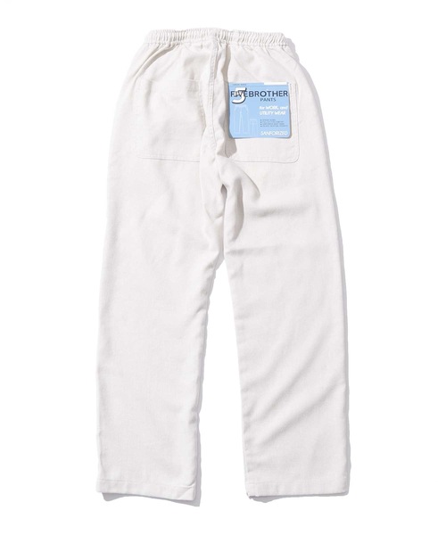 FIVE BROTHER(ファイブブラザー)の「FIVE BROTHER/ファイブブラザー LINEN EASY PANTS リネンイージーパンツ(その他パンツ・メンズ・ブラック/ベージュ/ナチュラル・S)」の5枚目の写真