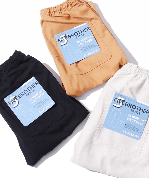 FIVE BROTHER(ファイブブラザー)の「FIVE BROTHER/ファイブブラザー LINEN EASY PANTS リネンイージーパンツ(その他パンツ・メンズ・ブラック/ベージュ/ナチュラル・S)」の20枚目の写真