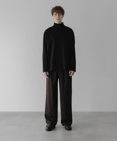 remer（リメール）の「loose semiwide straight PT (setup) / ルーズセミワイドストレートパンツ (セットアップ対応)（その他パンツ・メンズ・ブラック/ダークブラウン・SMALL/MEDIUM/LARGE）」の13枚目の写真