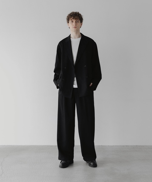 remer（リメール）の「loose semiwide straight PT (setup) / ルーズセミワイドストレートパンツ (セットアップ対応)（その他パンツ・メンズ・ブラック/ダークブラウン・SMALL/MEDIUM/LARGE）」の8枚目の写真