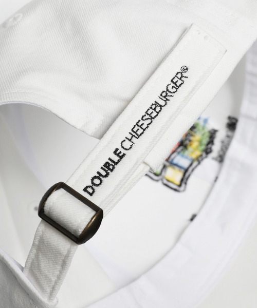 DOUBLE CHEESEBURGER(ダブルチーズバーガー)の「ダブルチーズバーガー キャップ -Mind food- / DOUBLE CHEESEBURGER Cap -Mind food-(キャップ・メンズ・ホワイト/ブラック・FREE)」の11枚目の写真