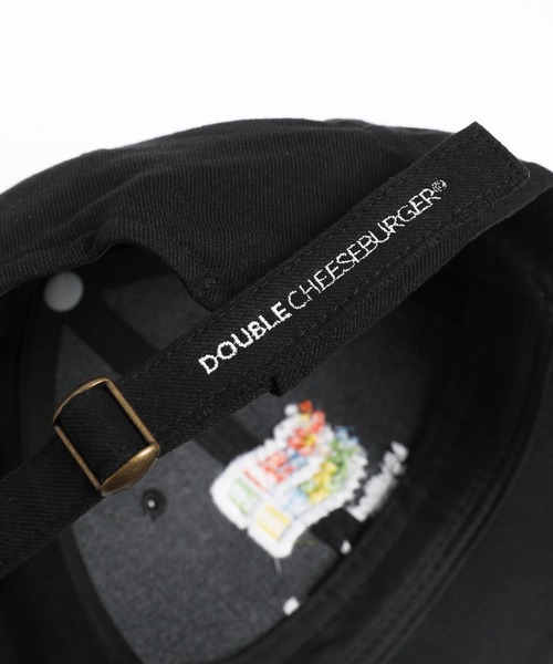 DOUBLE CHEESEBURGER(ダブルチーズバーガー)の「ダブルチーズバーガー キャップ -Mind food- / DOUBLE CHEESEBURGER Cap -Mind food-(キャップ・メンズ・ホワイト/ブラック・FREE)」の7枚目の写真