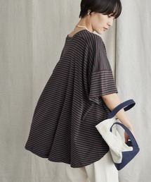 AMERICAN HOLIC | バックフレアボーダープルオーバー(Tシャツ/カットソー)