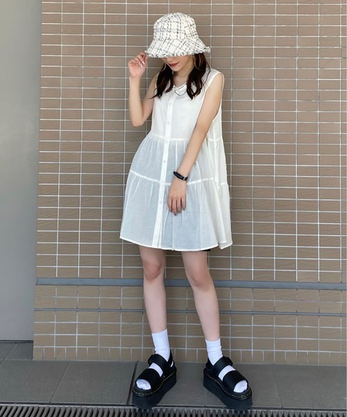 FREE'S MART（フリーズマート）の「◆ツイードハット（ハット・レディース・ブラック系その他/ホワイト系その他/ブラック/ホワイト系その他2・ﾌﾘ-）」の5枚目の写真