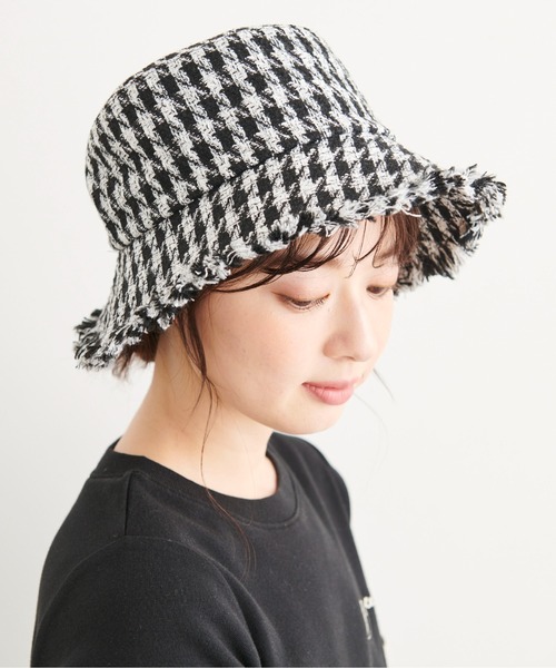 FREE'S MART（フリーズマート）の「◆ツイードハット（ハット・レディース・ブラック系その他/ホワイト系その他/ブラック/ホワイト系その他2・ﾌﾘ-）」の11枚目の写真