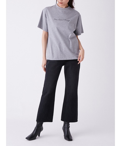 Mila Owen(ミラオーウェン)の「前後グラフィックTシャツ(Tシャツ/カットソー・レディース・ホワイト/ネイビー/グレー・0/1)」の16枚目の写真