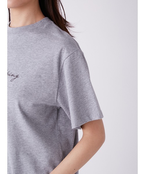 Mila Owen(ミラオーウェン)の「前後グラフィックTシャツ(Tシャツ/カットソー・レディース・ホワイト/ネイビー/グレー・0/1)」の15枚目の写真