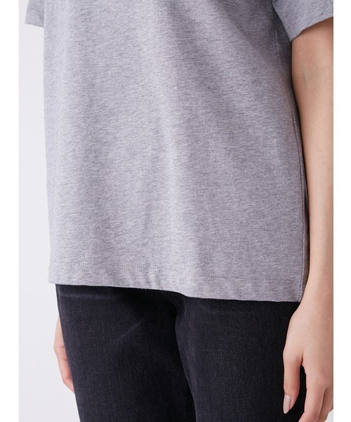 Mila Owen(ミラオーウェン)の「前後グラフィックTシャツ(Tシャツ/カットソー・レディース・ホワイト/ネイビー/グレー・0/1)」の8枚目の写真