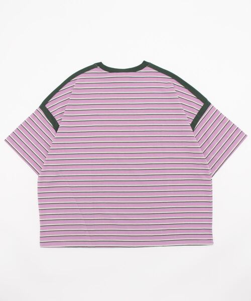 チチカカ（チチカカ）の「マルチボーダーＴシャツ（Tシャツ/カットソー・レディース・パープル/オレンジ/グリーン・FREE）」の20枚目の写真