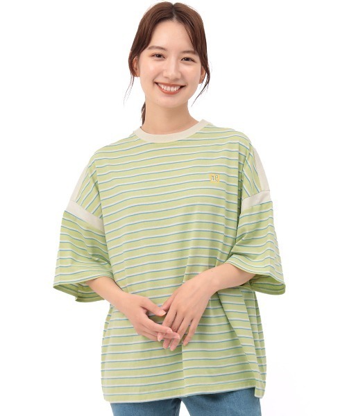 チチカカ（チチカカ）の「マルチボーダーＴシャツ（Tシャツ/カットソー・レディース・パープル/オレンジ/グリーン・FREE）」の8枚目の写真