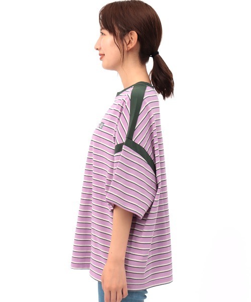 チチカカ（チチカカ）の「マルチボーダーＴシャツ（Tシャツ/カットソー・レディース・パープル/オレンジ/グリーン・FREE）」の11枚目の写真