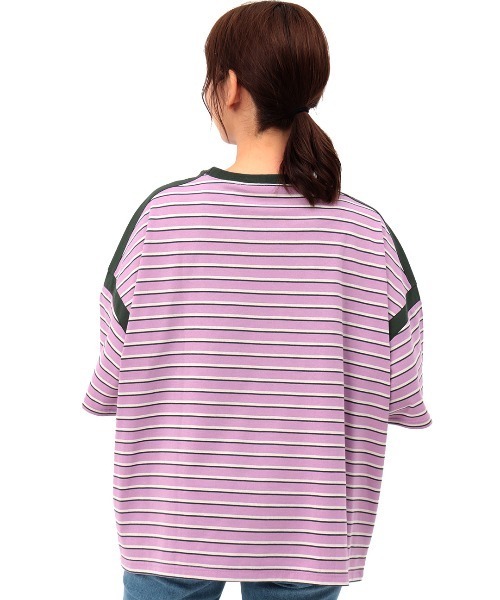 チチカカ（チチカカ）の「マルチボーダーＴシャツ（Tシャツ/カットソー・レディース・パープル/オレンジ/グリーン・FREE）」の12枚目の写真