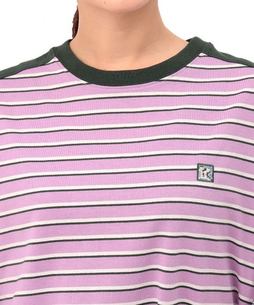 チチカカ（チチカカ）の「マルチボーダーＴシャツ（Tシャツ/カットソー・レディース・パープル/オレンジ/グリーン・FREE）」の13枚目の写真