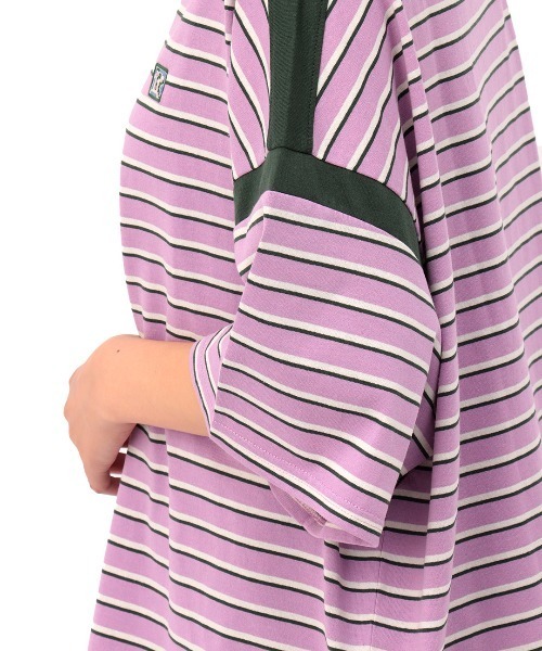 チチカカ（チチカカ）の「マルチボーダーＴシャツ（Tシャツ/カットソー・レディース・パープル/オレンジ/グリーン・FREE）」の14枚目の写真