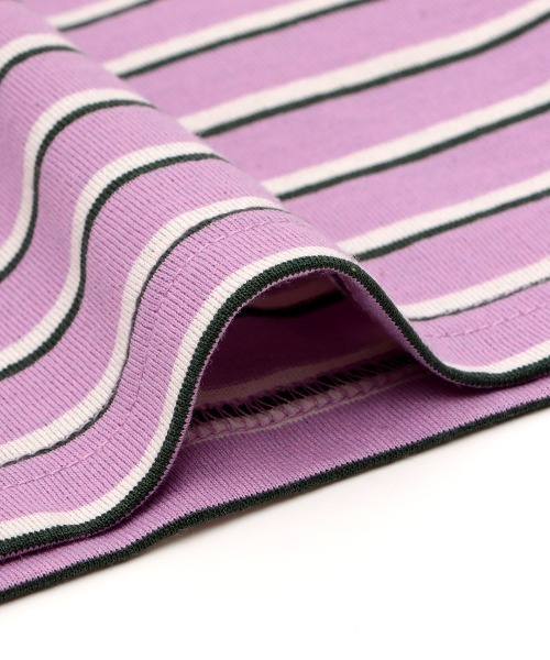 チチカカ（チチカカ）の「マルチボーダーＴシャツ（Tシャツ/カットソー・レディース・パープル/オレンジ/グリーン・FREE）」の19枚目の写真