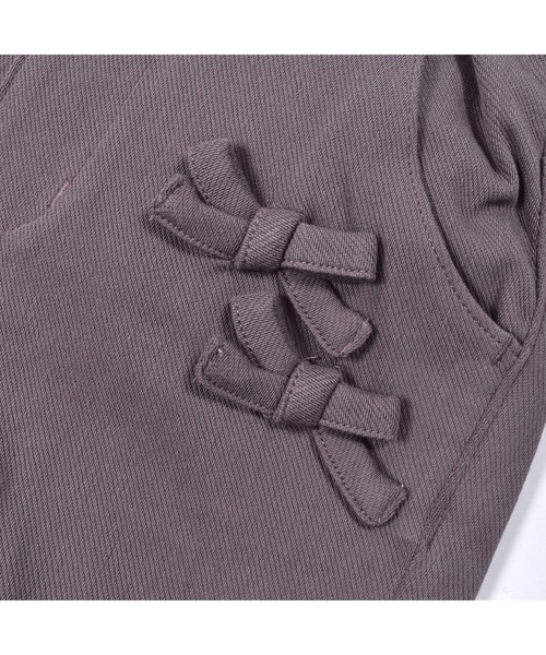 BeBe（ベベ）の「BeBe/ストレッチ ツイル リボン パンツ (80~150cm)（チノパンツ・キッズ・ブラウン・140/150/110/120/130/80/100/90）」の9枚目の写真