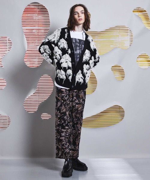 期間限定値下げ メゾンスペシャル ダマスクジャガードワンタックワイドパンツ MAISON SPECIAL（メゾンスペシャル）の「《ユニセックスアイテム