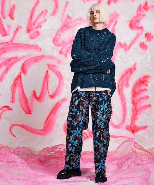 期間限定値下げ メゾンスペシャル ダマスクジャガードワンタックワイドパンツ MAISON SPECIAL（メゾンスペシャル）の「《ユニセックスアイテム