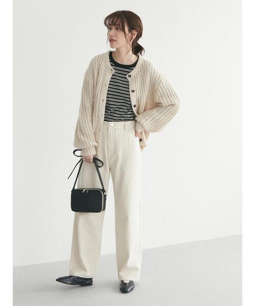 Green　Parks（グリーンパークス）の「カラーツイルセミワイドパンツ（その他パンツ・レディース・ピンク/グリーン/ホワイト系その他2・M/L）」の9枚目の写真