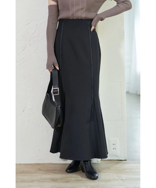 earth music&ecology(アースミュージックアンドエコロジー)の「サテンリボン付きマーメイドスカート(スカート・レディース・ブラック/ブラウン/ピンク系その他2・M/S)」の22枚目の写真