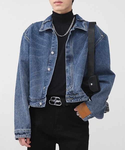 WESTBOY（ウエストボーイ）の「ドロップショルダーショートデニムジャケットWO22WOT06【WB ORIGINALS】（デニムジャケット