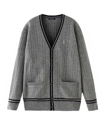 EASTBOY（イーストボーイ）の「【ラムウールカーディガン】〈ライン入り〉制服 高校生 中学生 通学 スクール JK（カーディガン/ボレロ・キッズ）」