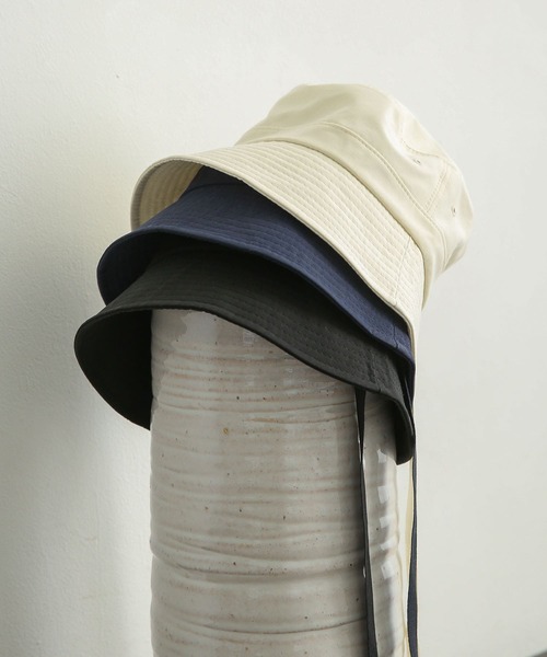 SENSE OF PLACE by URBAN RESEARCH（センスオブプレイスバイアーバンリサーチ）の「『ユニセックス』リボン付きバケットハット（ハット・メンズ・アイボリー/ネイビー/ブラック・ONE）」の4枚目の写真