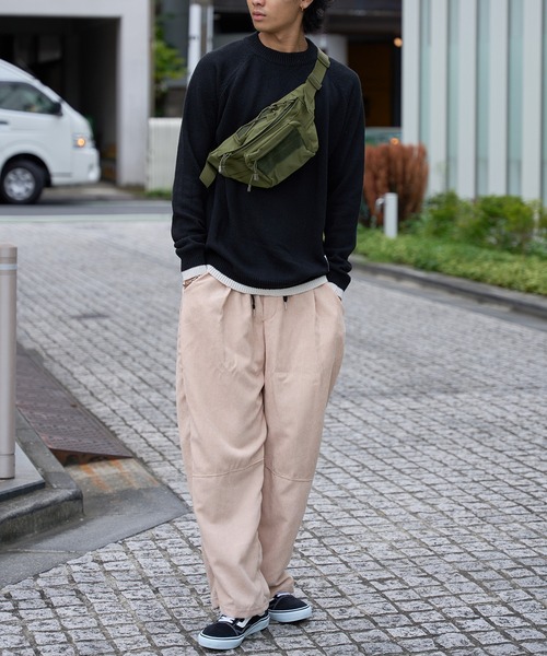 SETUP7（セットアップセブン）の「【SETUP7】コーデュロイ膝切替ワイドストレートパンツ SCCH67（その他パンツ・メンズ・ブラック/ベージュ/カーキ/ブルー・FREE）」の7枚目の写真