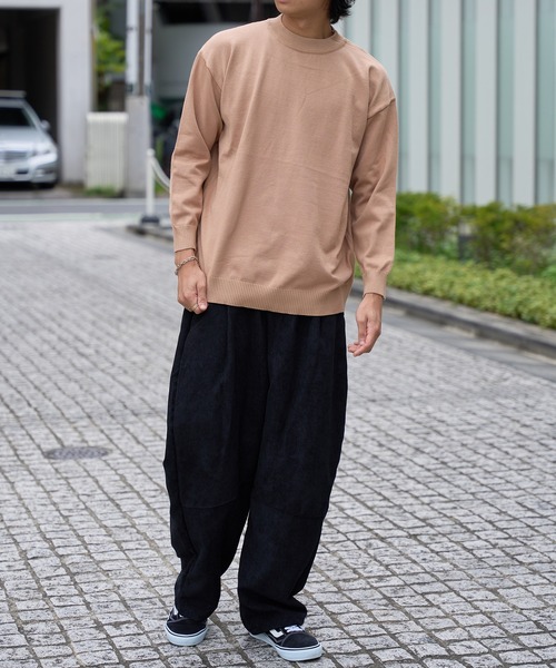 SETUP7（セットアップセブン）の「【SETUP7】コーデュロイ膝切替ワイドストレートパンツ SCCH67（その他パンツ・メンズ・ブラック/ベージュ/カーキ/ブルー・FREE）」の11枚目の写真