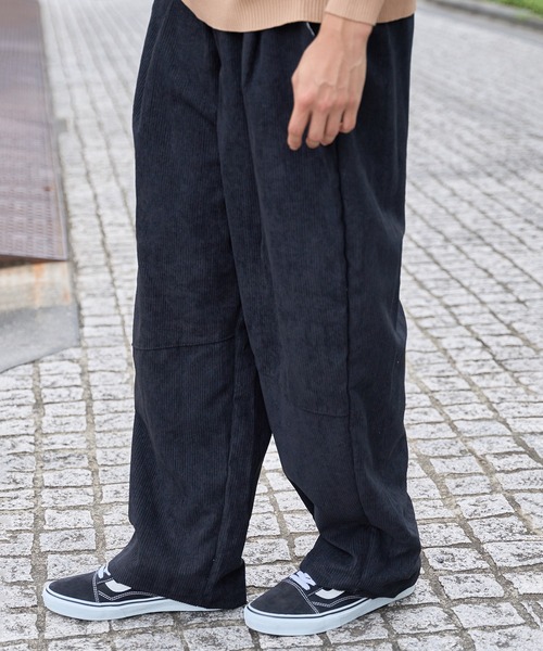 SETUP7（セットアップセブン）の「【SETUP7】コーデュロイ膝切替ワイドストレートパンツ SCCH67（その他パンツ・メンズ・ブラック/ベージュ/カーキ/ブルー・FREE）」の10枚目の写真