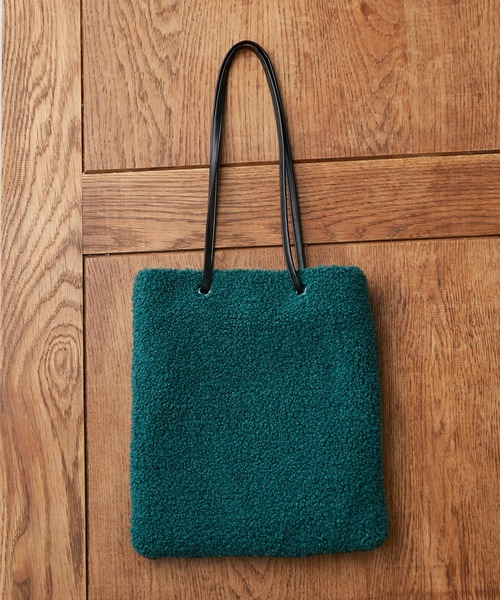 Actually(アクチュアリー)の「BOA TOTE ボアトートバッグ(トートバッグ・レディース・グリーン/グレー/アイボリー・フリー)」の8枚目の写真