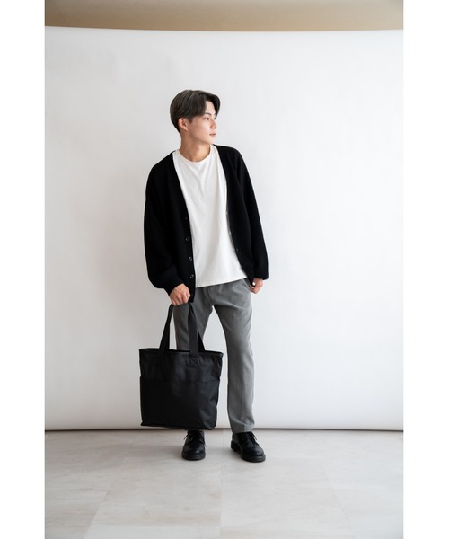 セール】DEVICE+ フロントポケット ナイロン トートバッグ 軽量 軽い